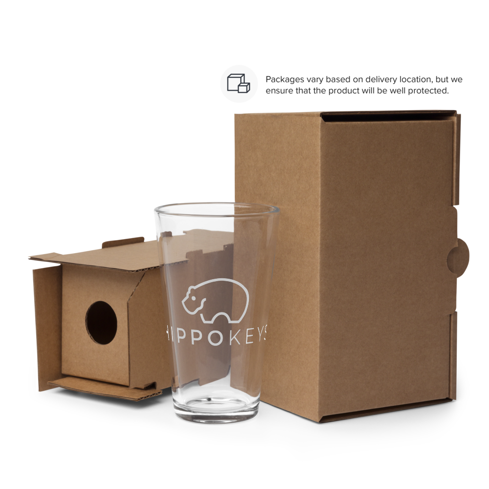 Shaker pint glass