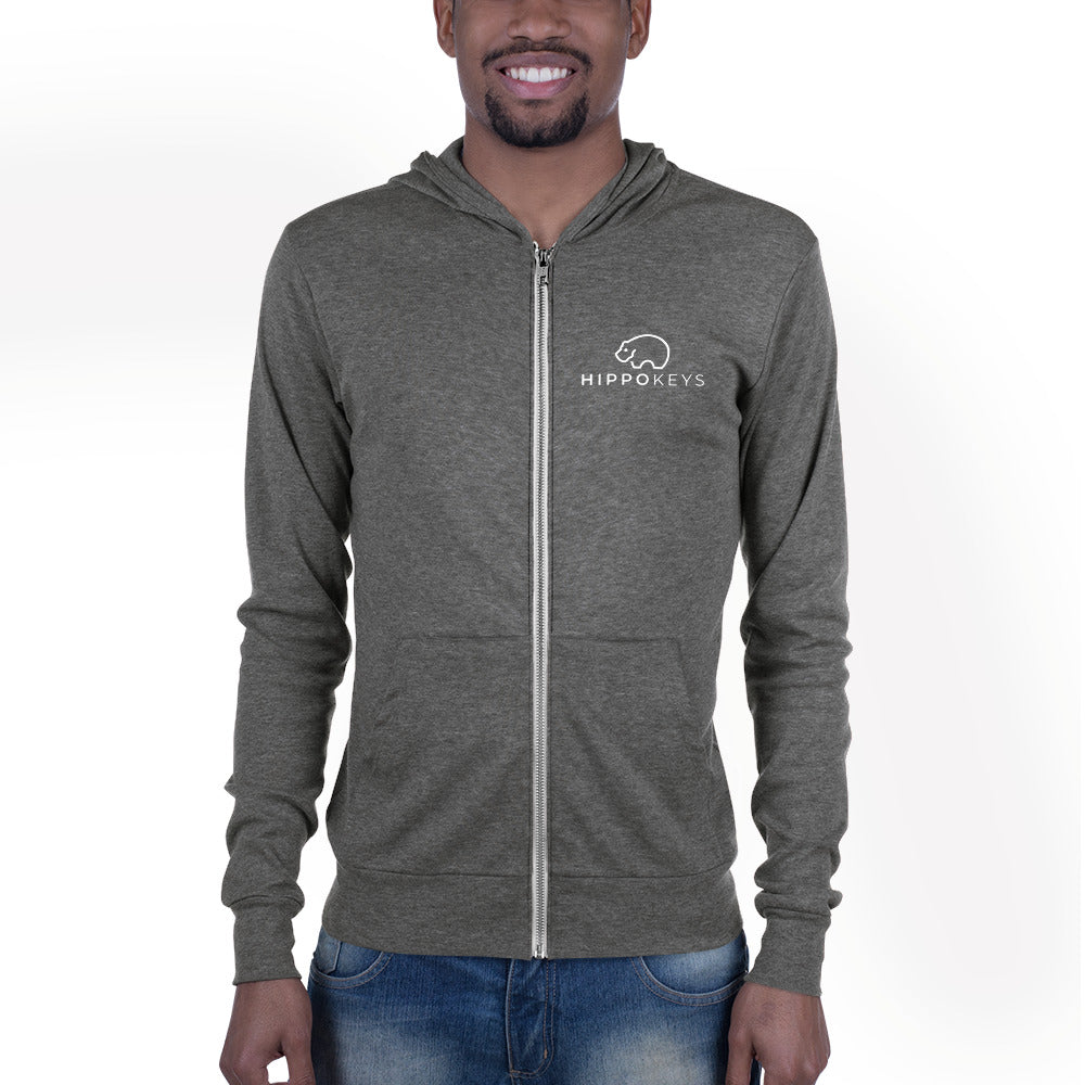 Unisex zip hoodie