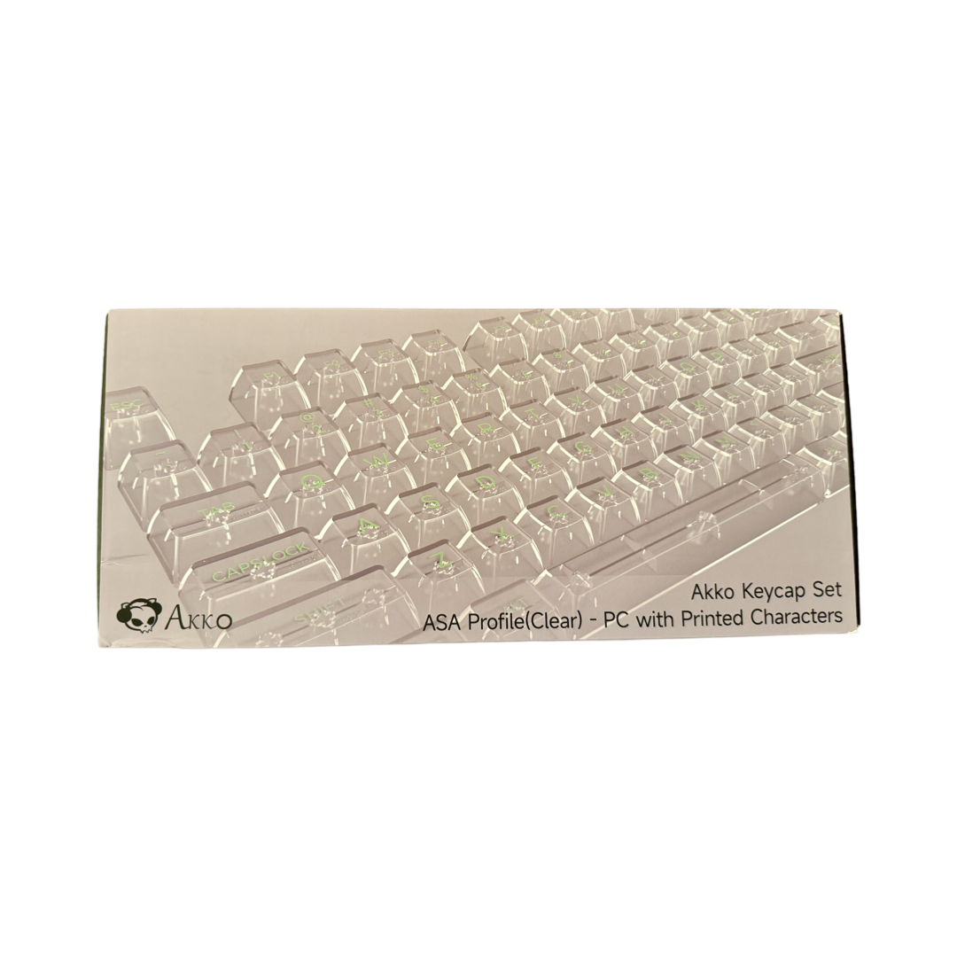 Akko Clear Full Transparent Keycap Set (155-Key)