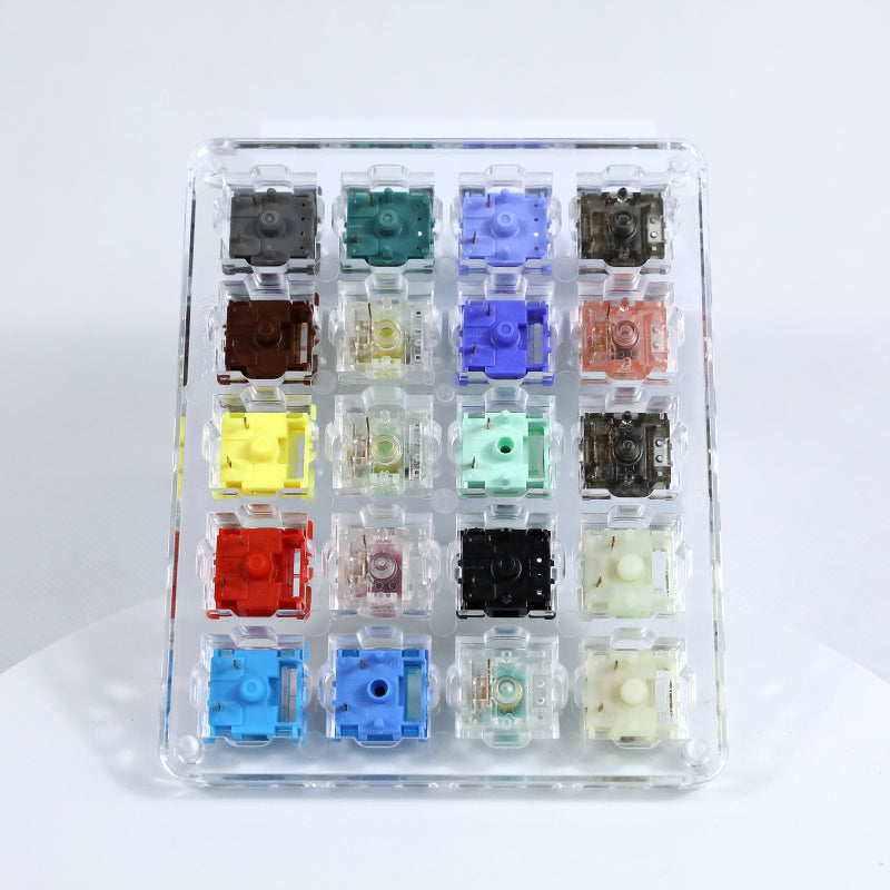 Gateron 20 Switch Sampler with Acrylic case