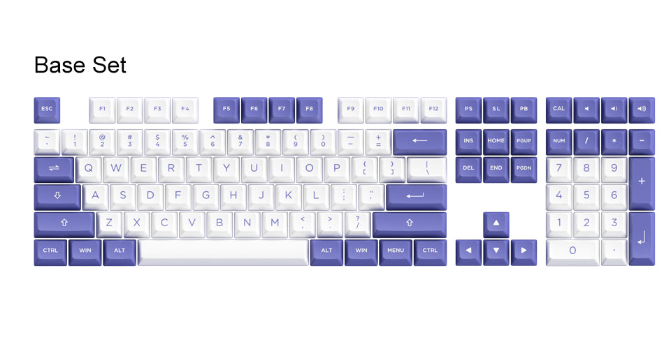 Akko Periwinkle Very Peri Keycap Set(197-Key)